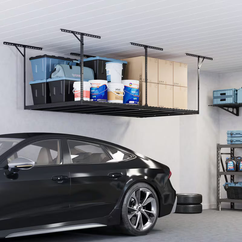 Fleximounts MAX Series Heavy Duty Overhead Garage Storage Rack (Black)