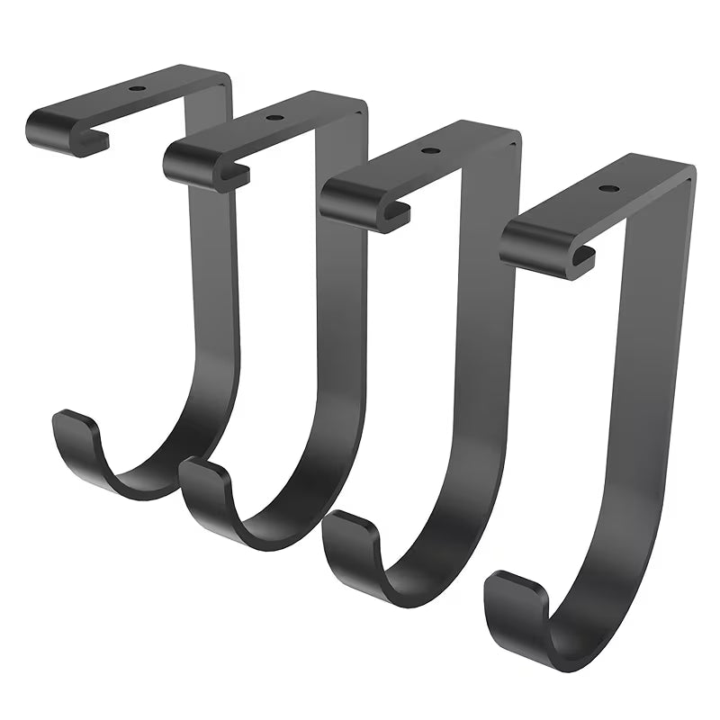 Fleximounts 4-Pack Flat Hook (Black)