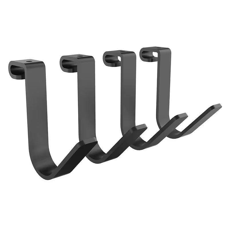 Fleximounts 4-Pack Rail Hook (Black)