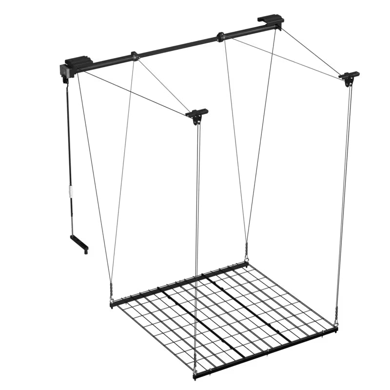 Fleximounts 4 x 4 Garage Lifting Storage Rack (Black)