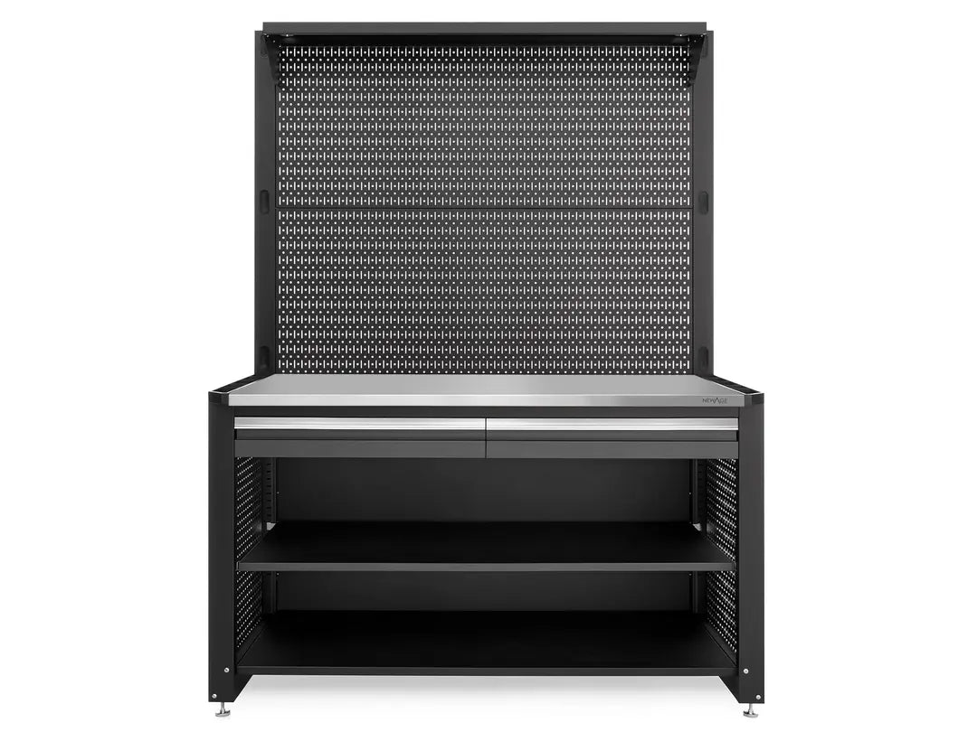 NewAge Products Pro Series 62 in. Workstation with 30 PC Accessory Kit SKU 49532
