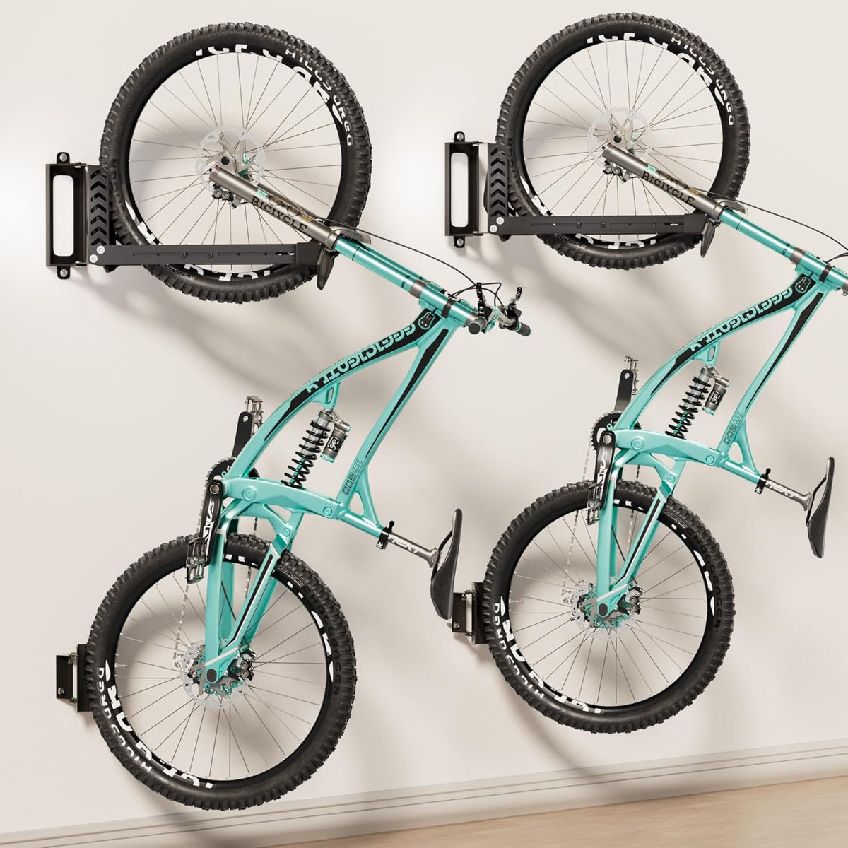 2-Pack Swivel Bike Rack Wall Mount