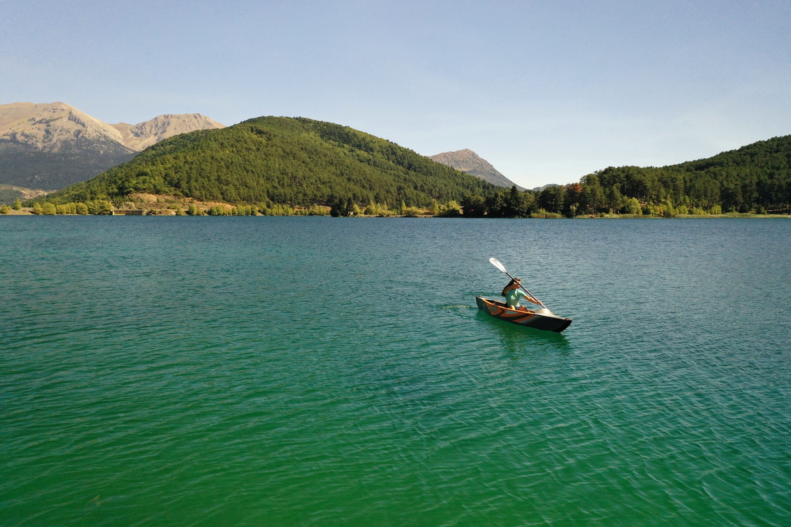 Aqua Marina TOMAHAWK AIR-K 12'4" Inflatable High Pressure Speed Kayak / Canoe