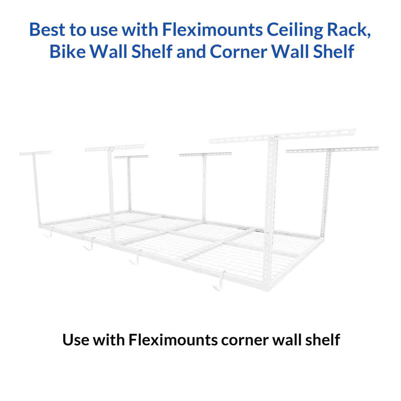 Fleximounts 4-Pack Rail Hook (Black)