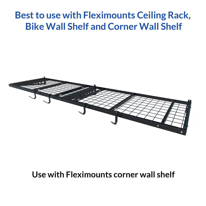 Fleximounts 4-Pack Rail Hook (Black)