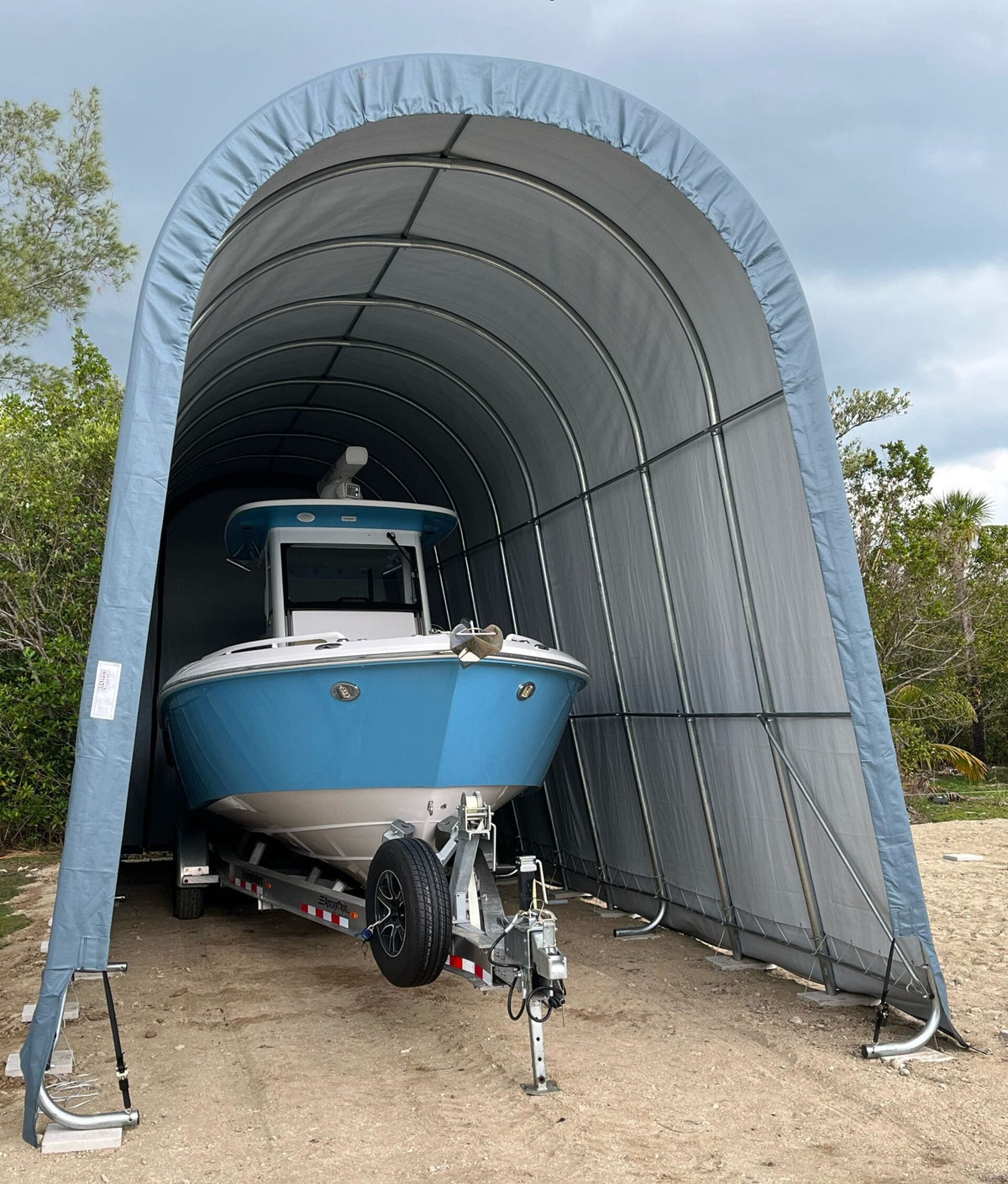 Rhino Shelter 14’W x 36’L x 15’H-(RV/Boat Garage)