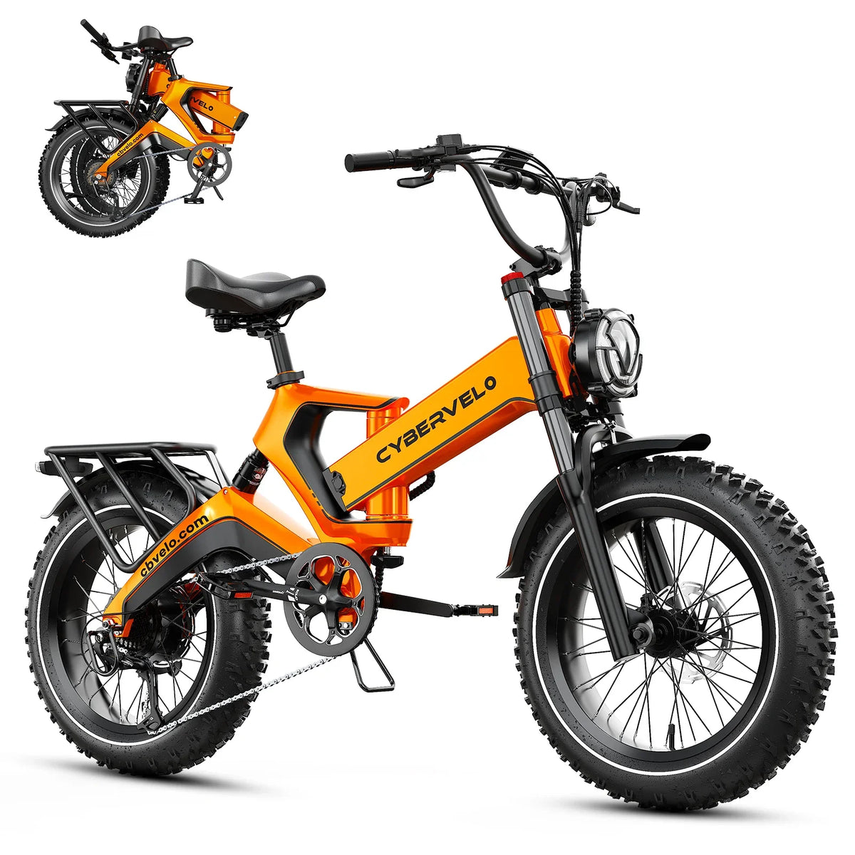 Ebike K6F 1000W 48V 25AH 20-inch mountain city adult electric bicycle