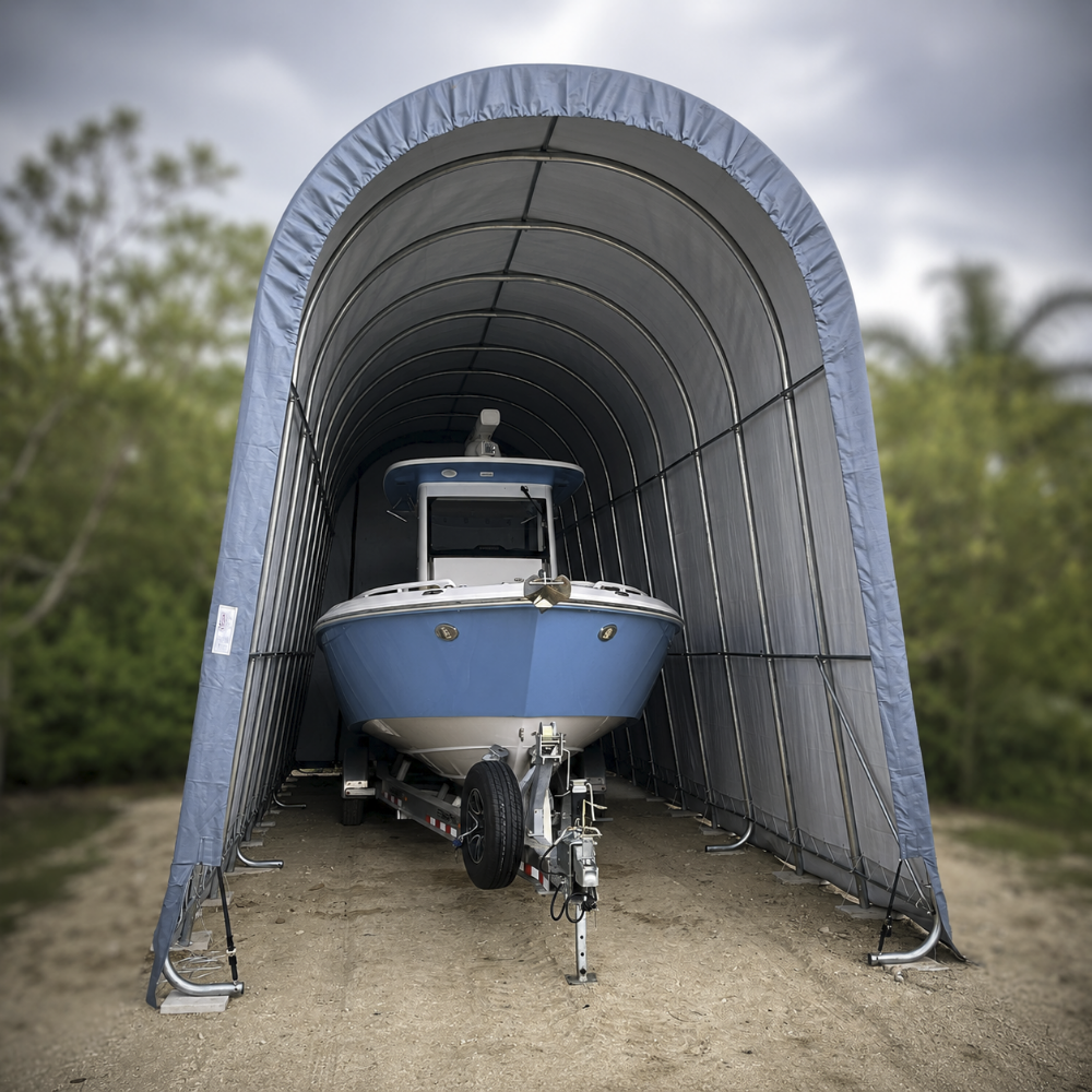 Rhino Shelter 14’W x 36’L x 15’H-(RV/Boat Garage)