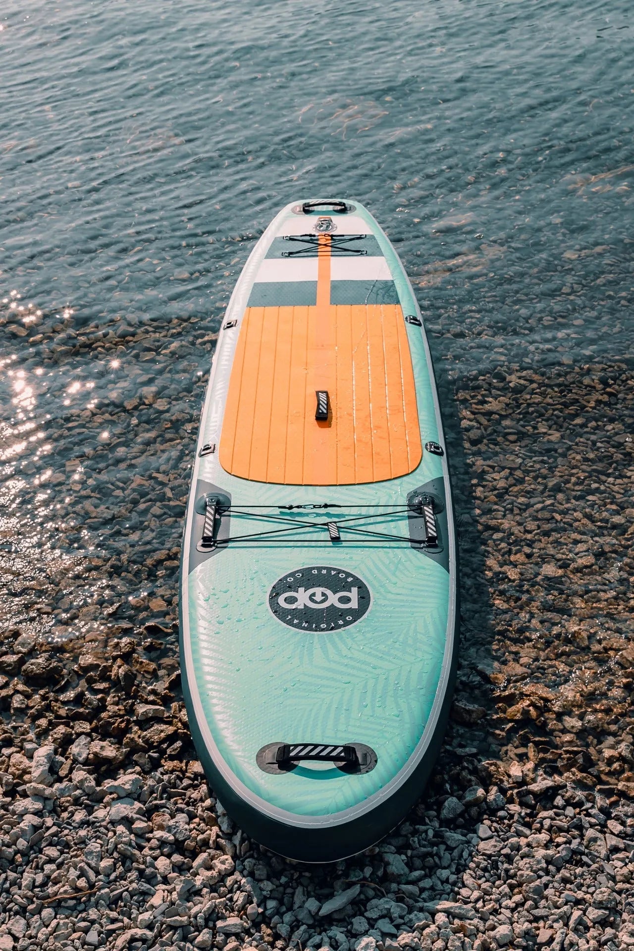 11'0" Yacht Hopper Inflatable Touring SUP - Mint/Teak/Blue