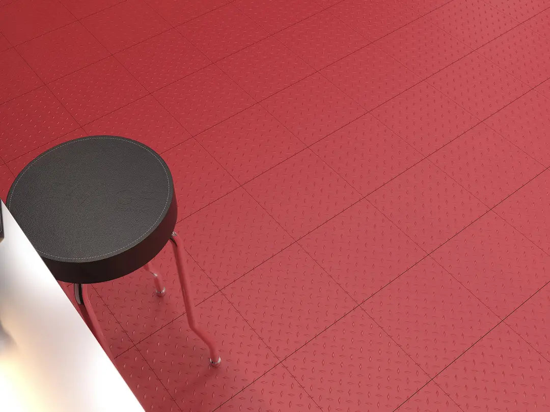 NewAge Products Diamond Pattern Polypropylene Garage Flooring Tiles 600 sq. ft. Flooring Bundle