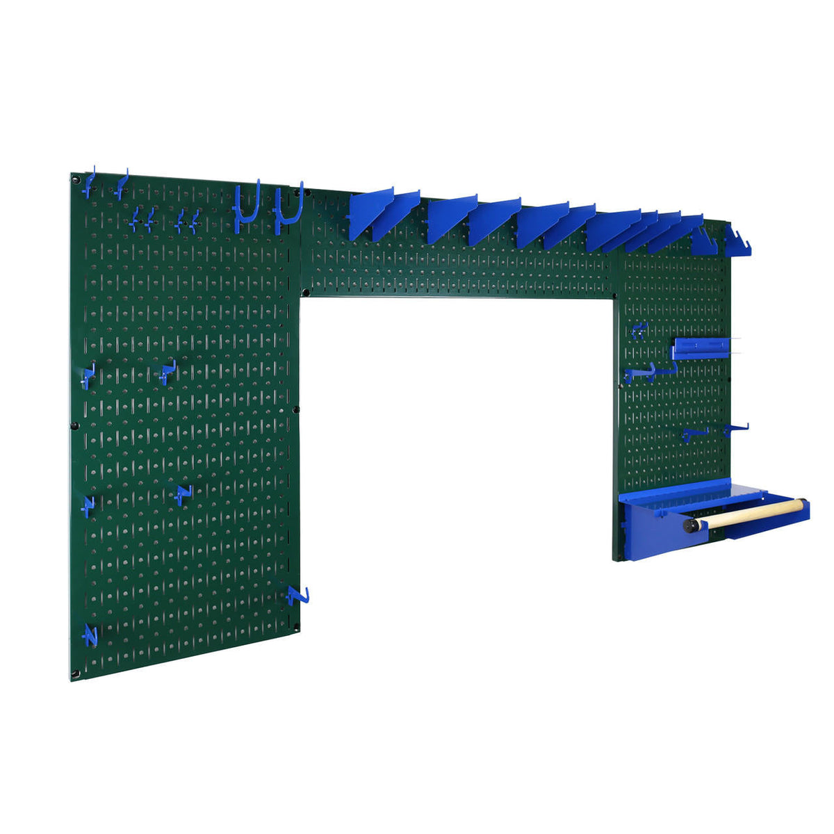 Lazy Guy DIY Maker Woodworking Tool Storage Organizer Set - Metal Pegboard with Accessories