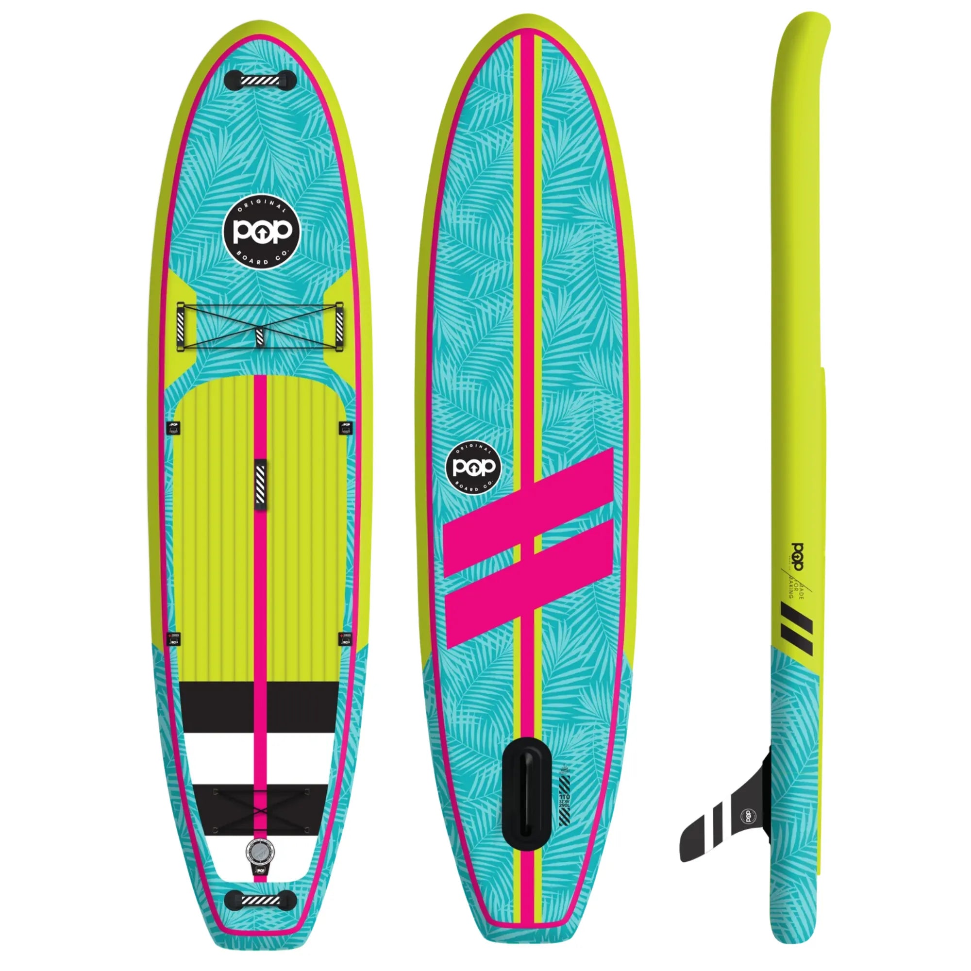 11'0" Yacht Hopper Inflatable Touring SUP - Turq/Neon/Pink