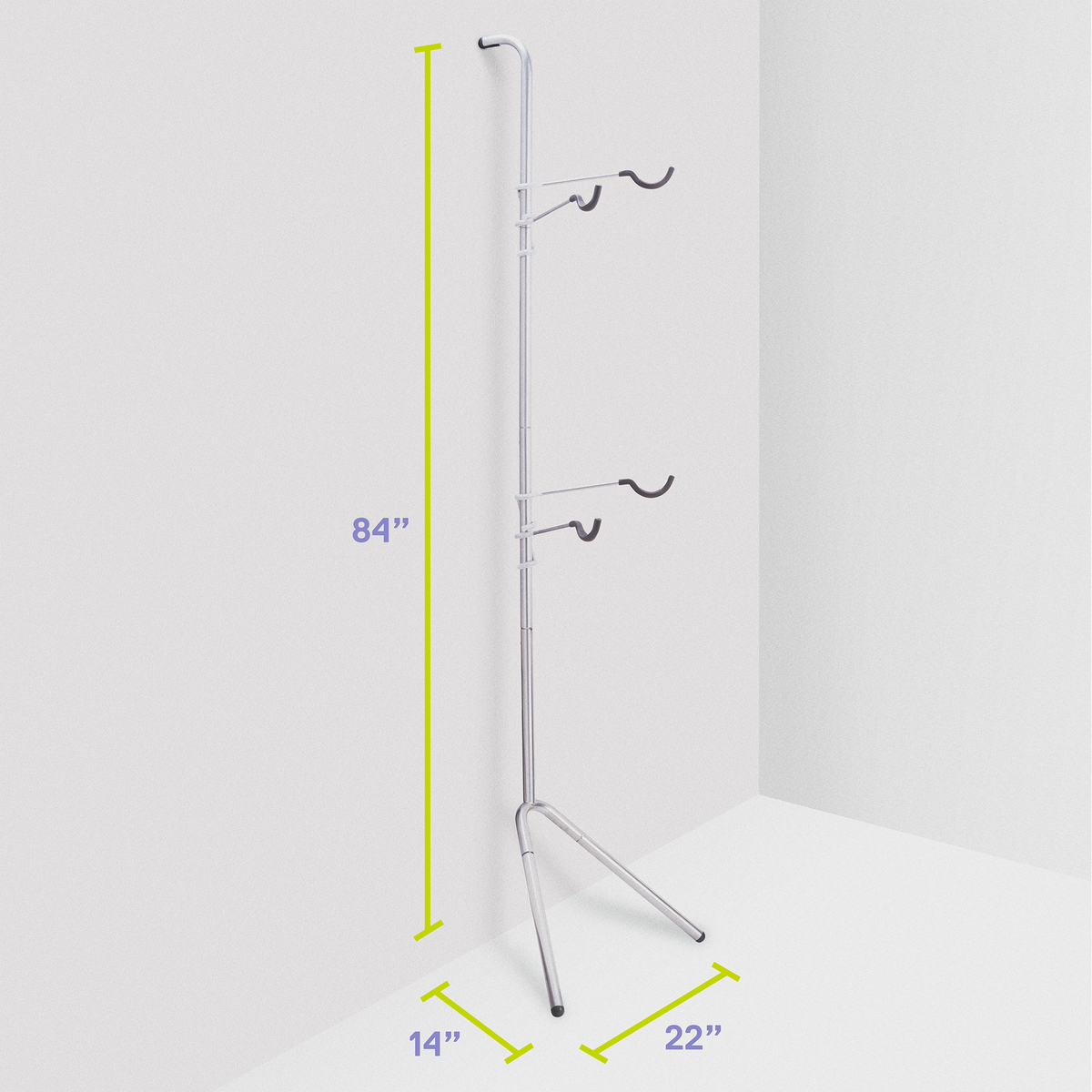 Two Bike Gravity Pole Stand