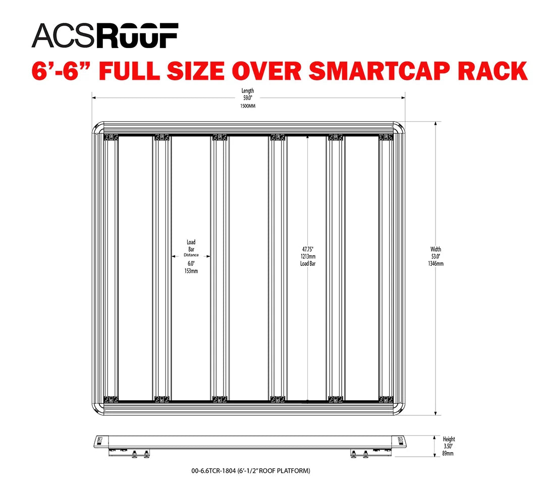 ACS ROOF Platform Rack for RSI Smartcap Truck Caps