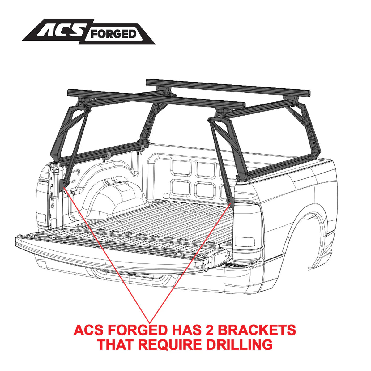 ACS FORGED Bed Rack for GMC TRUCKS