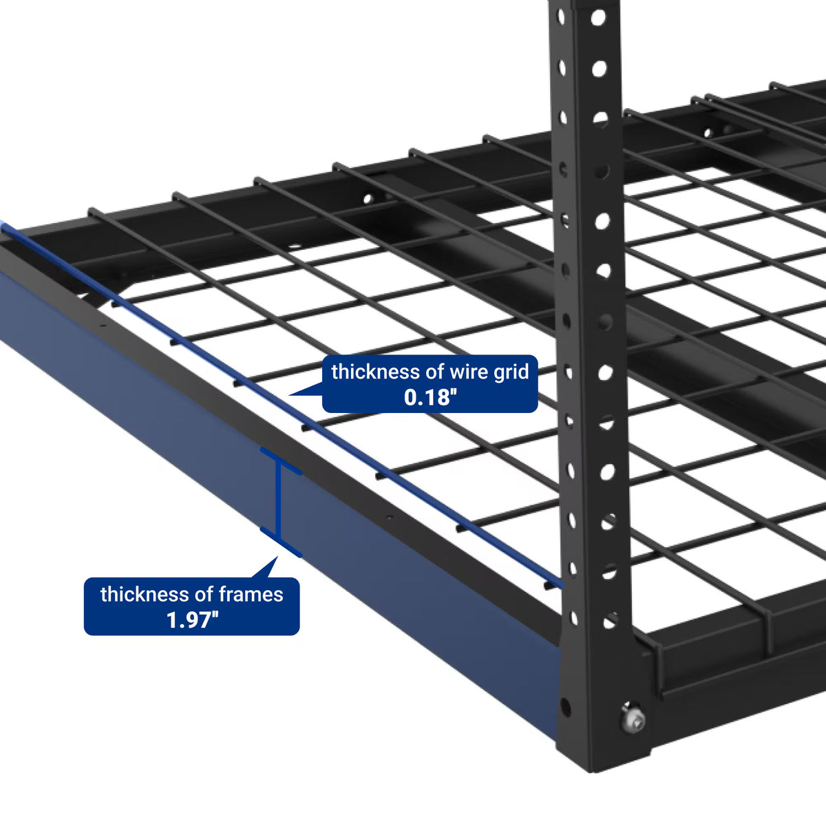 Fleximounts MAX Series Heavy Duty Overhead Garage Storage Rack (Black)