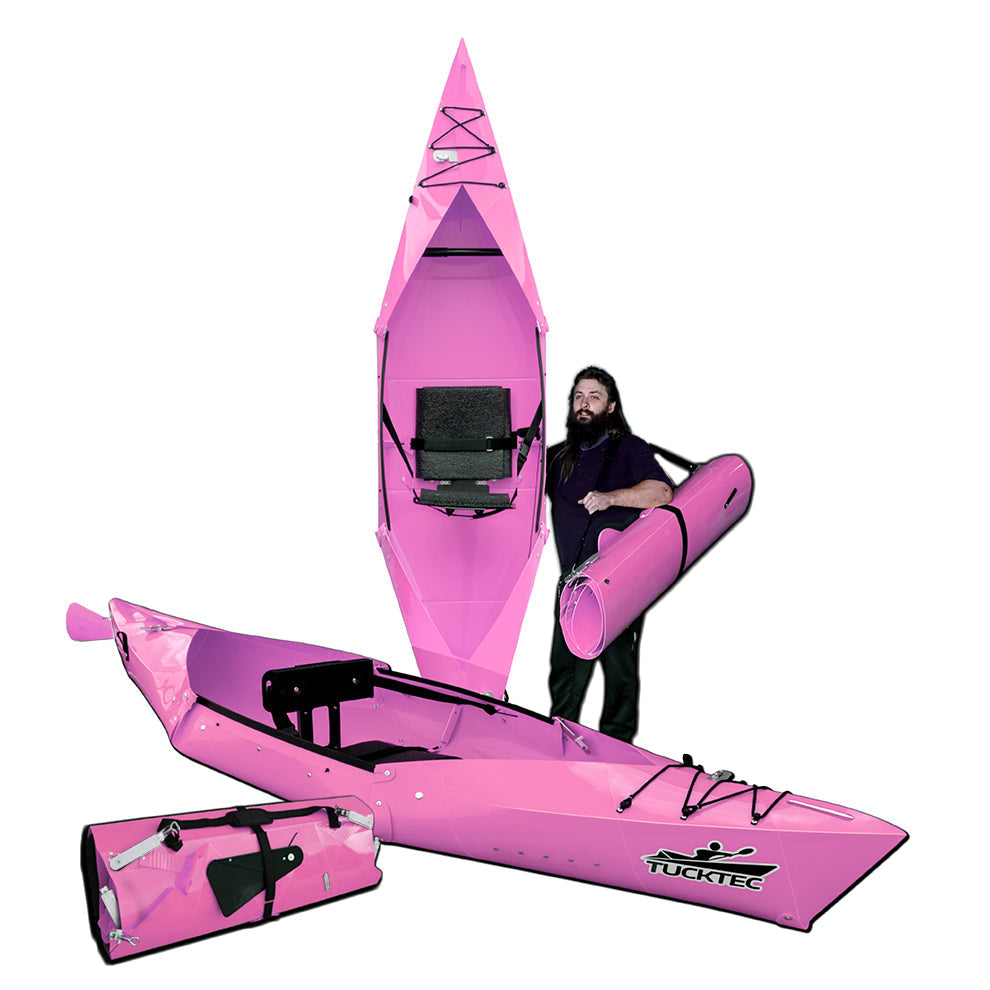 Spring Blowout! Tucktec Pro Folding Kayak | Hard-Shell | 2-minute Set-up | Foldable, Portable Kayak