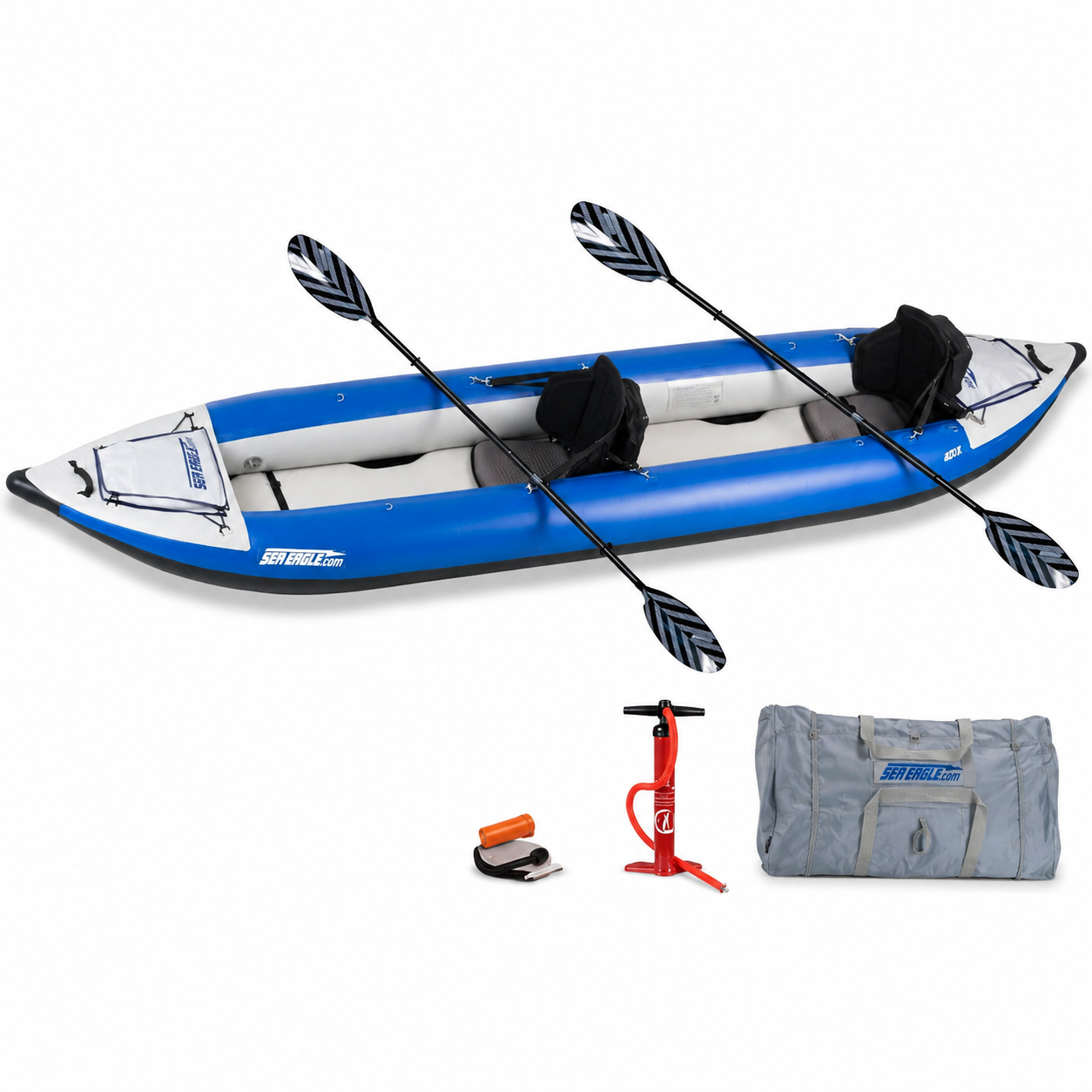The 420x Explorer Inflatable Kayak - Pro Kayak Package