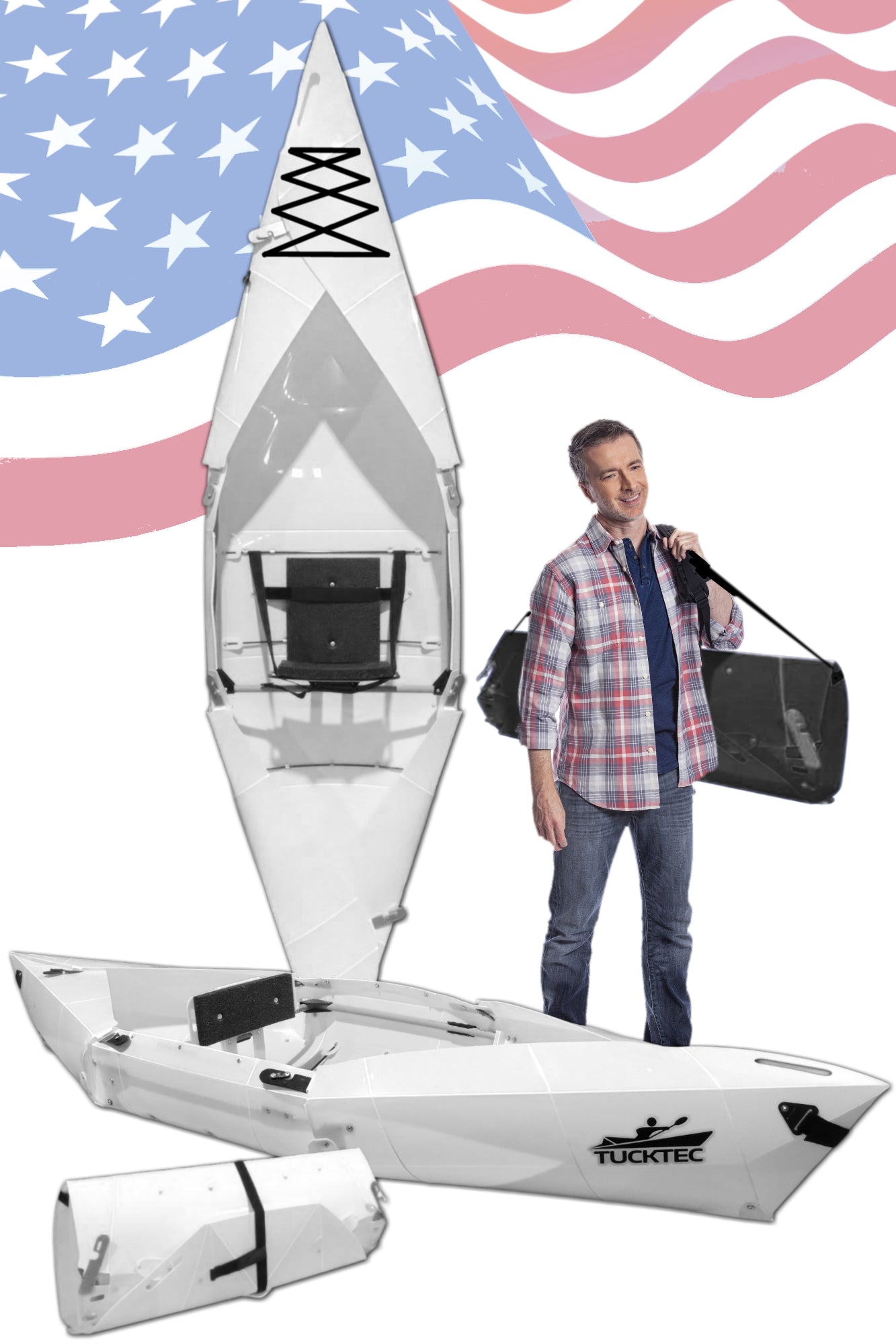Spring Blowout! Tucktec Pro Folding Kayak | Hard-Shell | 2-minute Set-up | Foldable, Portable Kayak