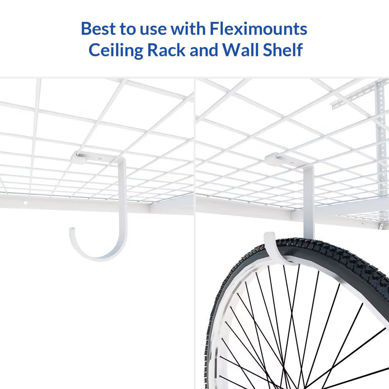 Fleximounts 4-Pack Flat Hook (Black)