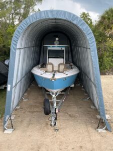 Rhino Shelter 14’W x 36’L x 15’H-(RV/Boat Garage)