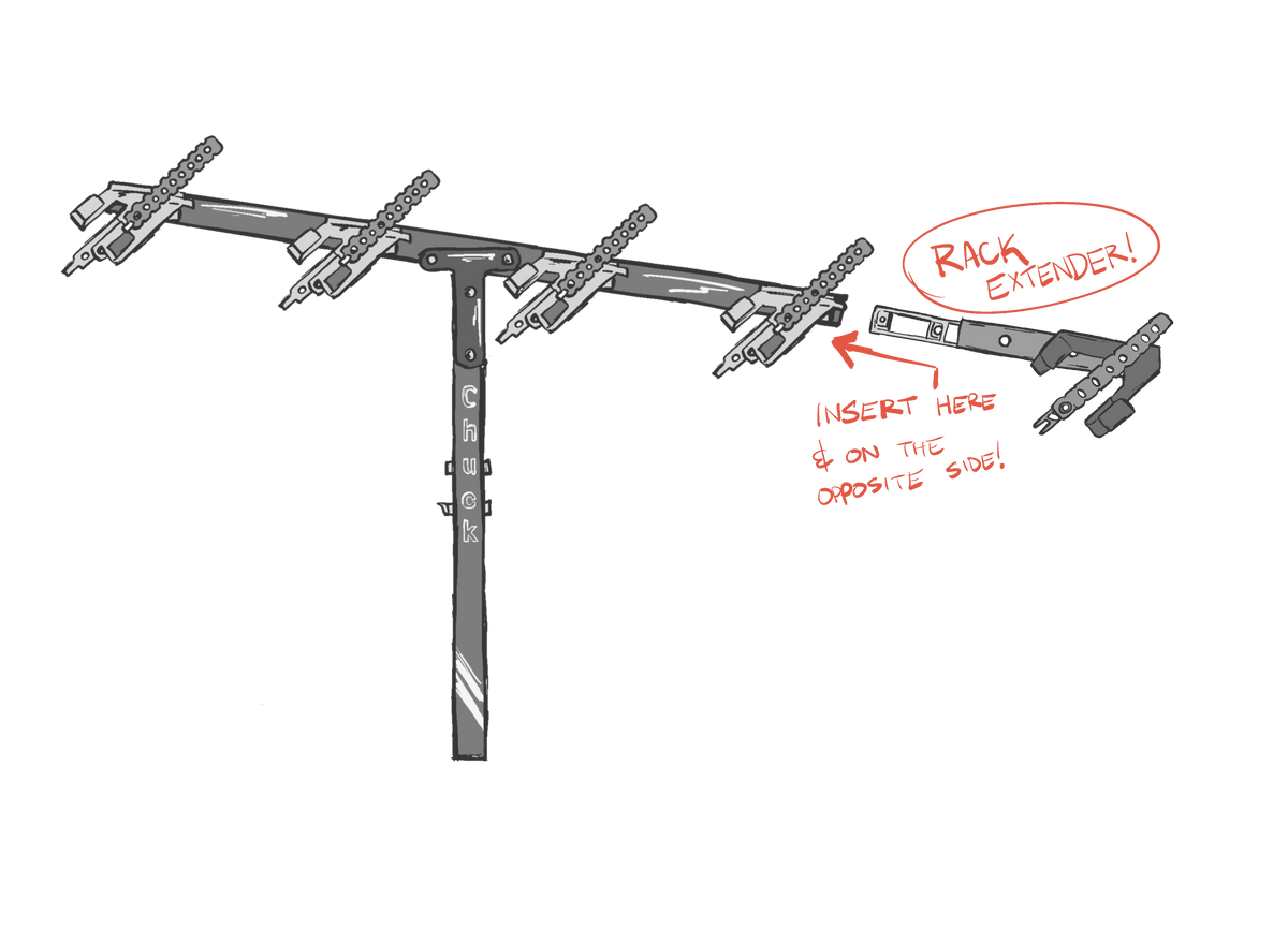 Bike Rack Extender