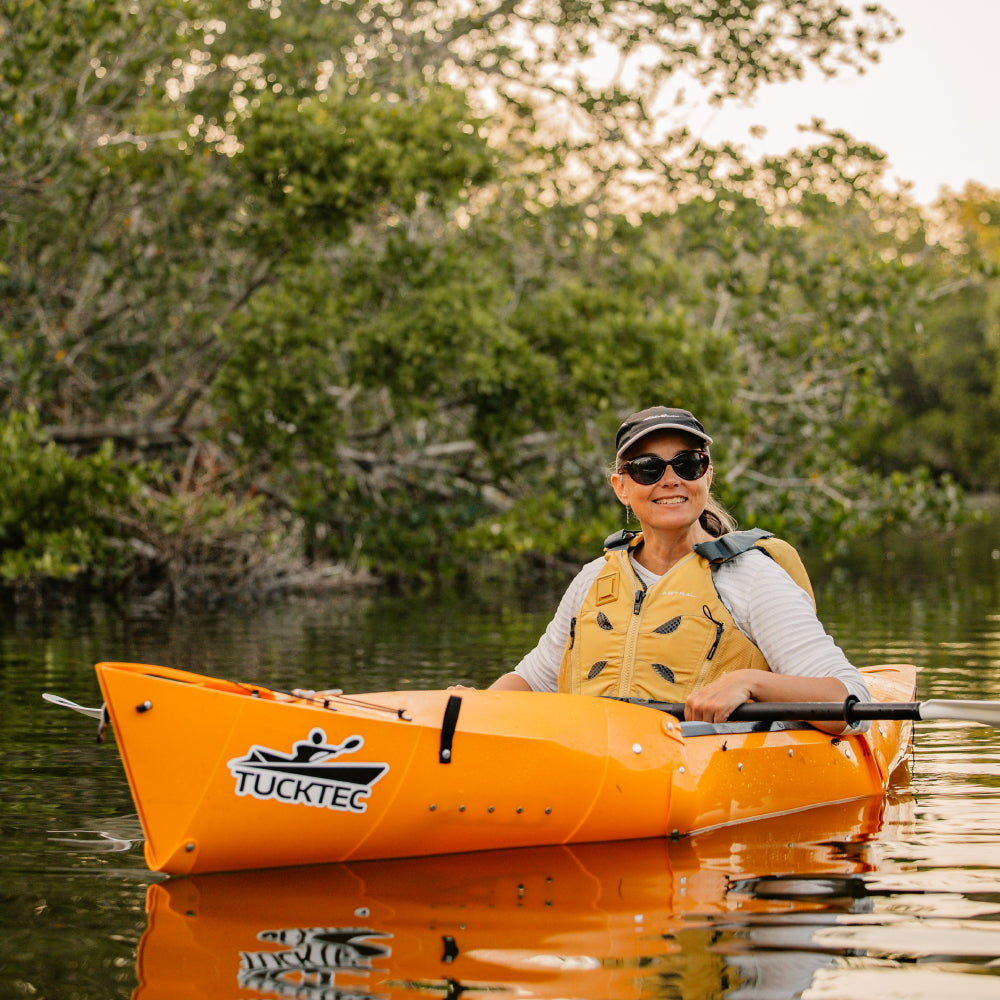 Spring Blowout! Tucktec Pro Folding Kayak | Hard-Shell | 2-minute Set-up | Foldable, Portable Kayak