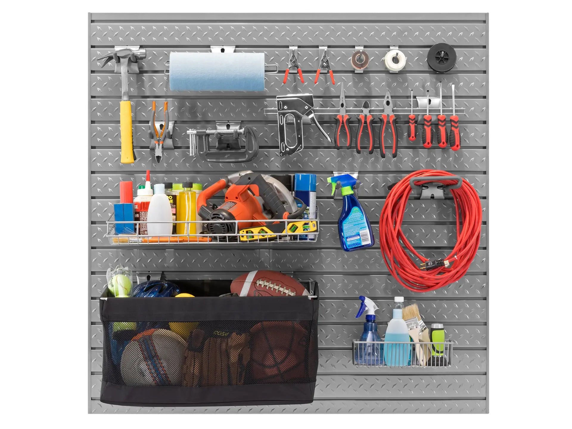 NewAge Products Pro Series 16 sq. ft. Steel Slatwall