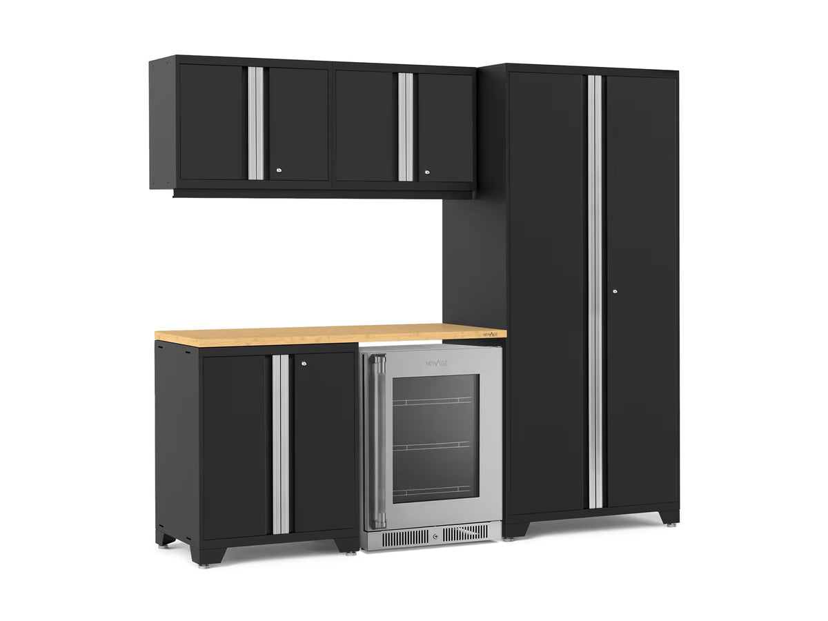 NewAge Products Pro Series 6PC Garage Cabinetry Set · 18-Gauge Steel · Fully-Welded · 92" W x 24" D x 84.75" H