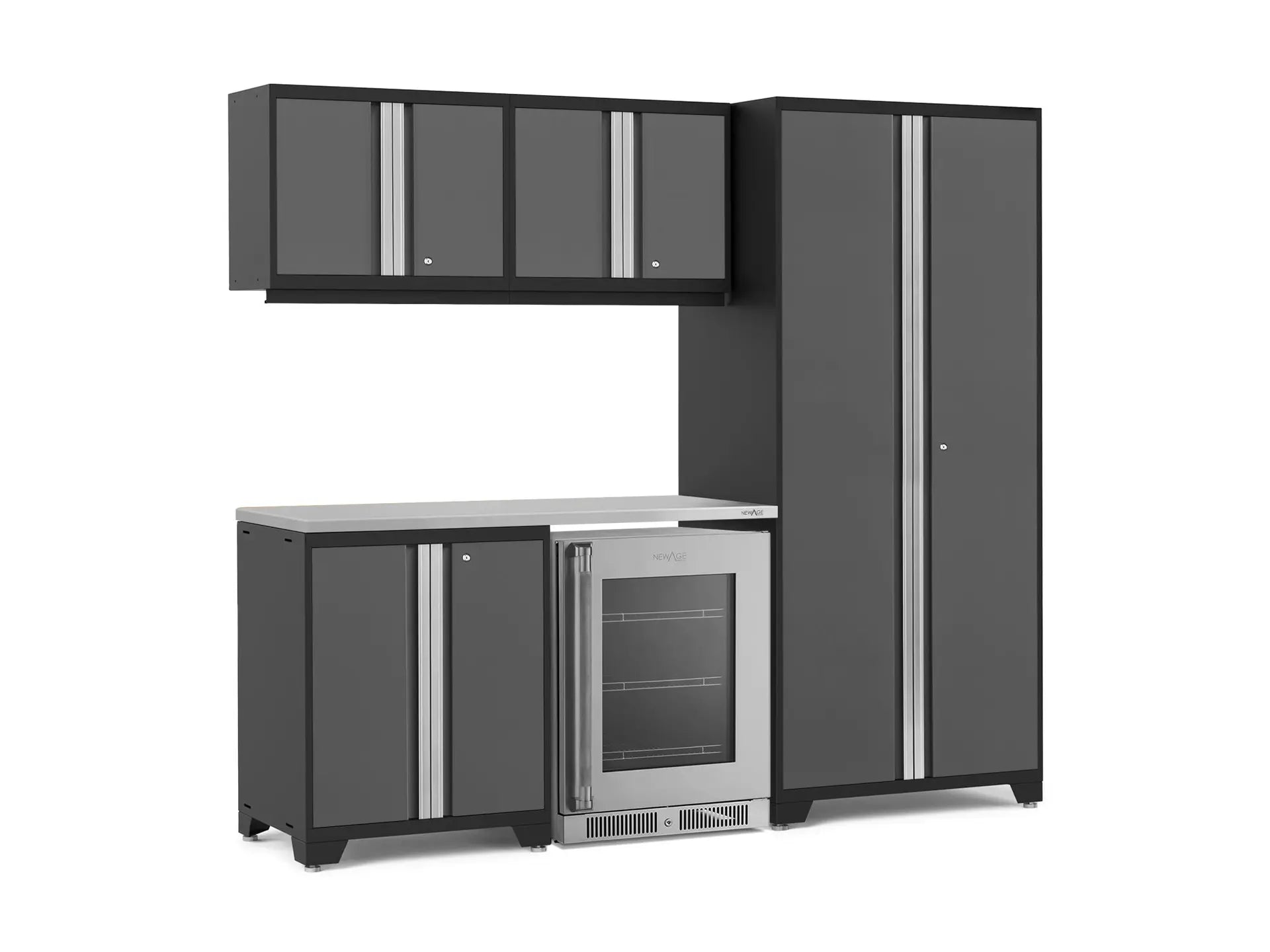 NewAge Products Pro Series 16 sq. ft. Steel Slatwall