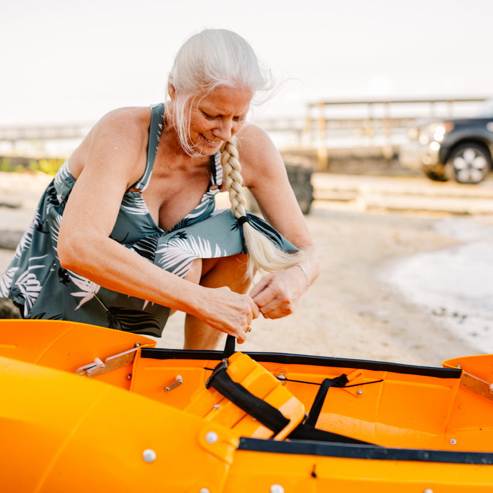 Spring Blowout! Tucktec Pro Folding Kayak | Hard-Shell | 2-minute Set-up | Foldable, Portable Kayak