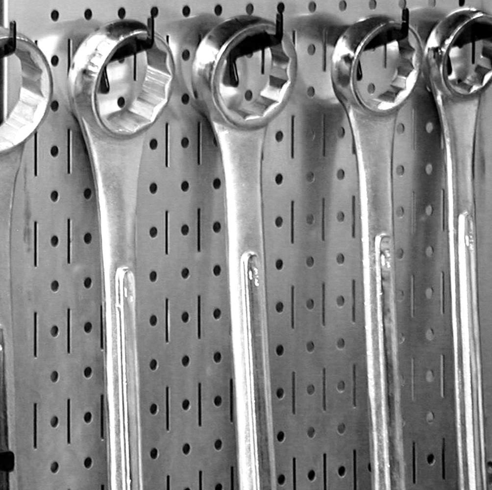 Pro-Grade Pegboard Organizer Kit - Galvanized Pegboard with Accessories