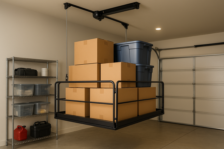 garage lift for boxes