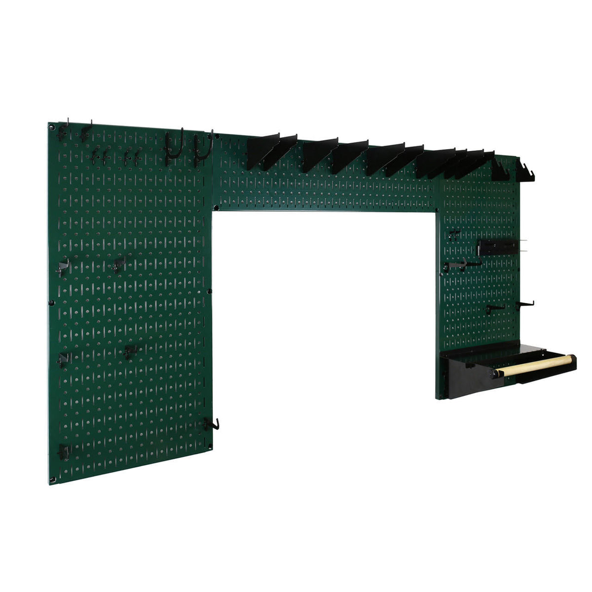 Lazy Guy DIY Maker Woodworking Tool Storage Organizer Set - Metal Pegboard with Accessories