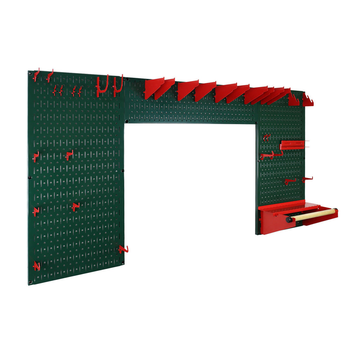 Lazy Guy DIY Maker Woodworking Tool Storage Organizer Set - Metal Pegboard with Accessories