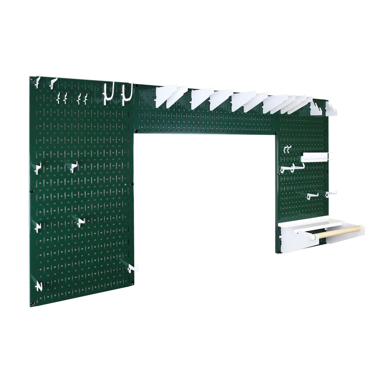 Lazy Guy DIY Maker Woodworking Tool Storage Organizer Set - Metal Pegboard with Accessories
