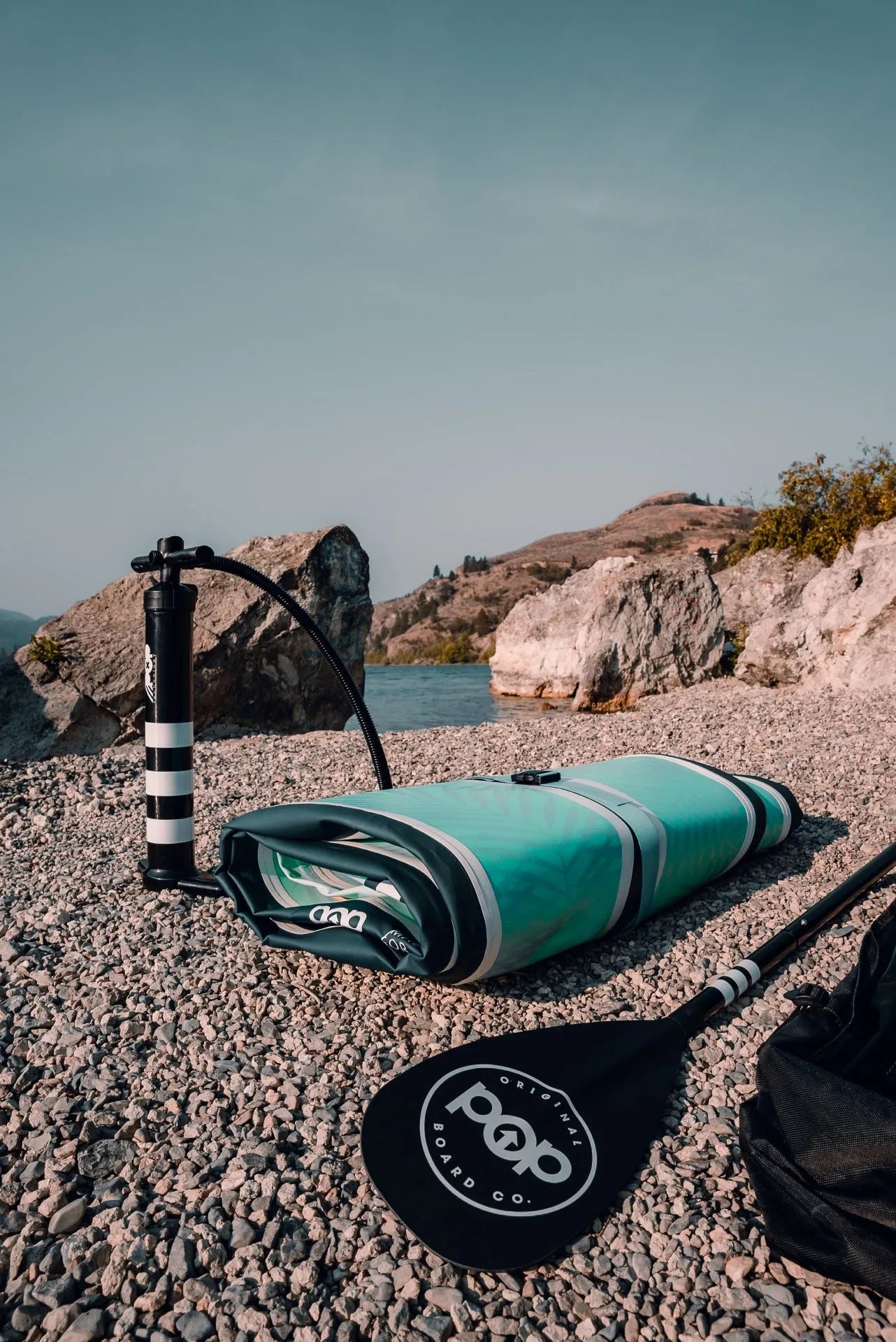 11'0" Yacht Hopper Inflatable Touring SUP - Mint/Teak/Blue