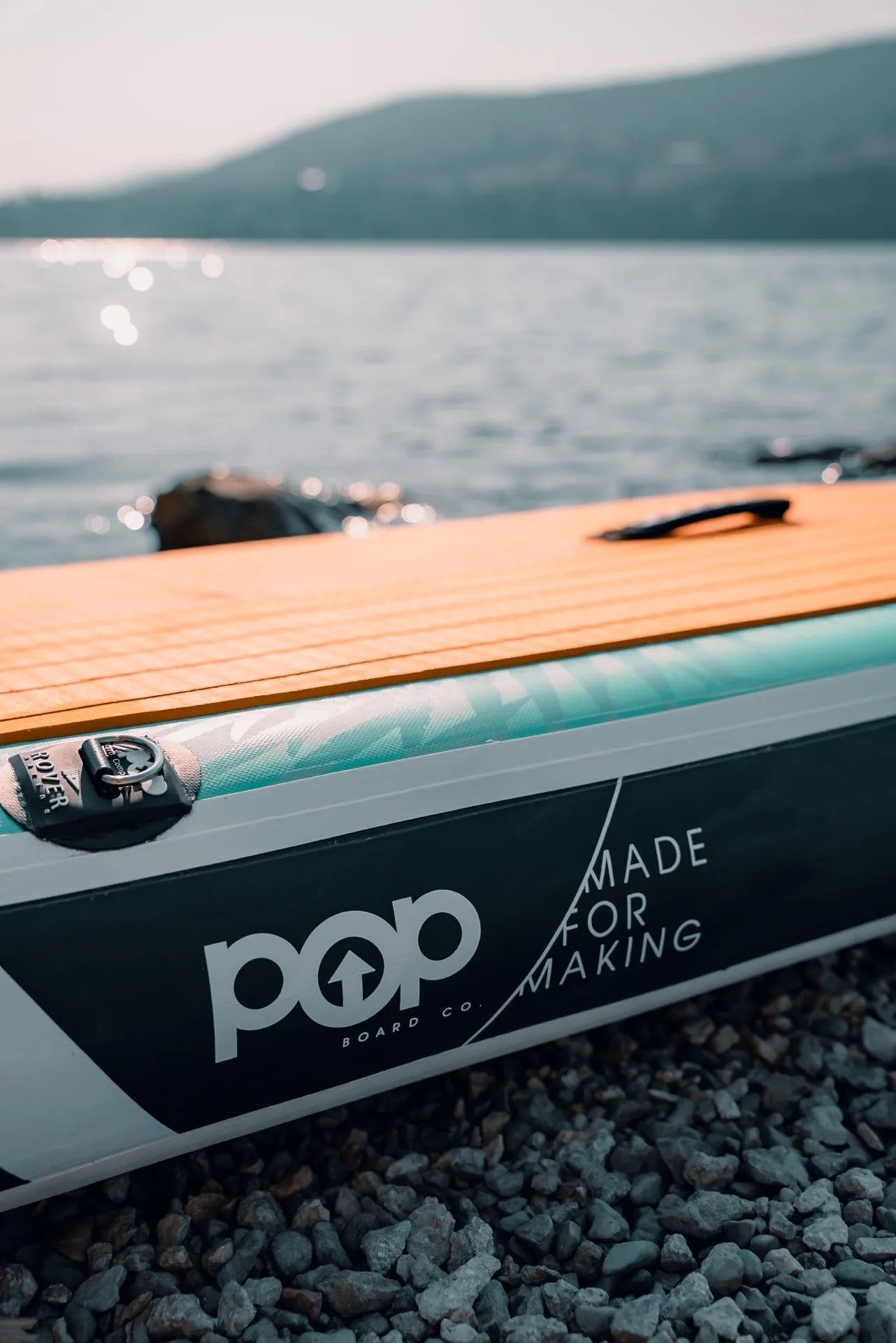 11'0" Yacht Hopper Inflatable Touring SUP - Mint/Teak/Blue